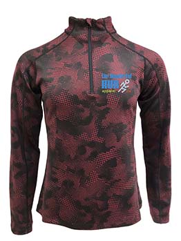 TWR3141 Galaxy print pattern quarter zip