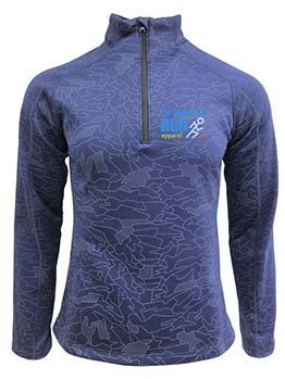 TWR3150 Maze print pattern quarter zip