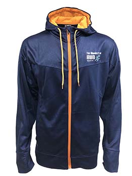 TWR10420 Full zip with half embossed pattern